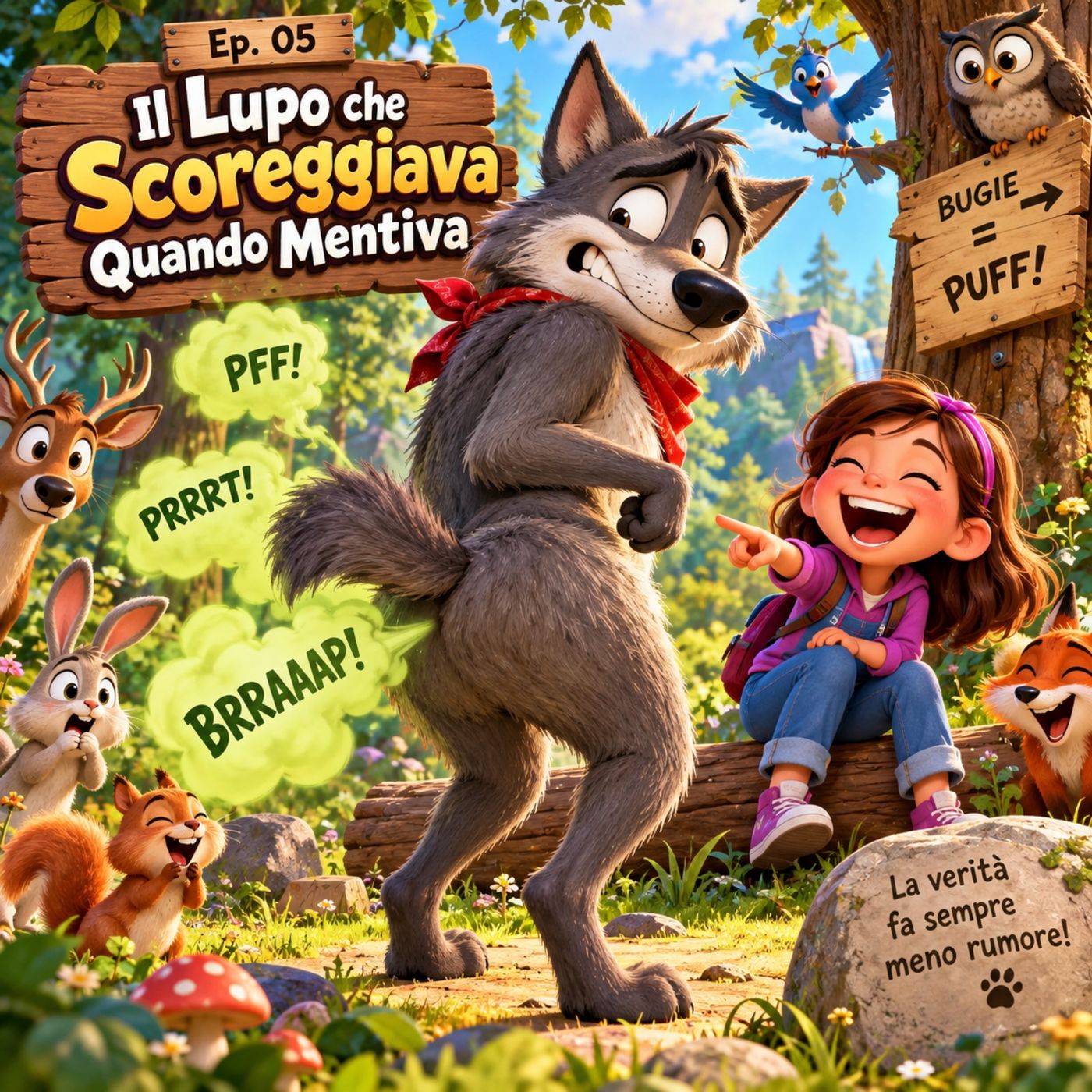 Copertina di Il Lupo che Scoreggiava Quando Mentiva
