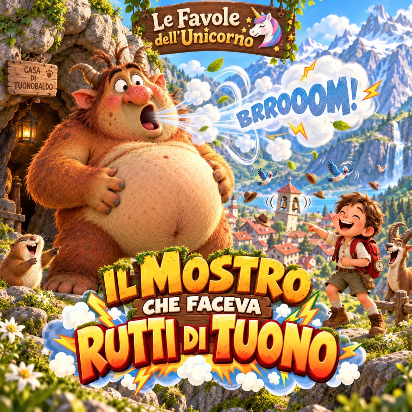 Copertina di Il Mostro che Faceva Rutti di Tuono