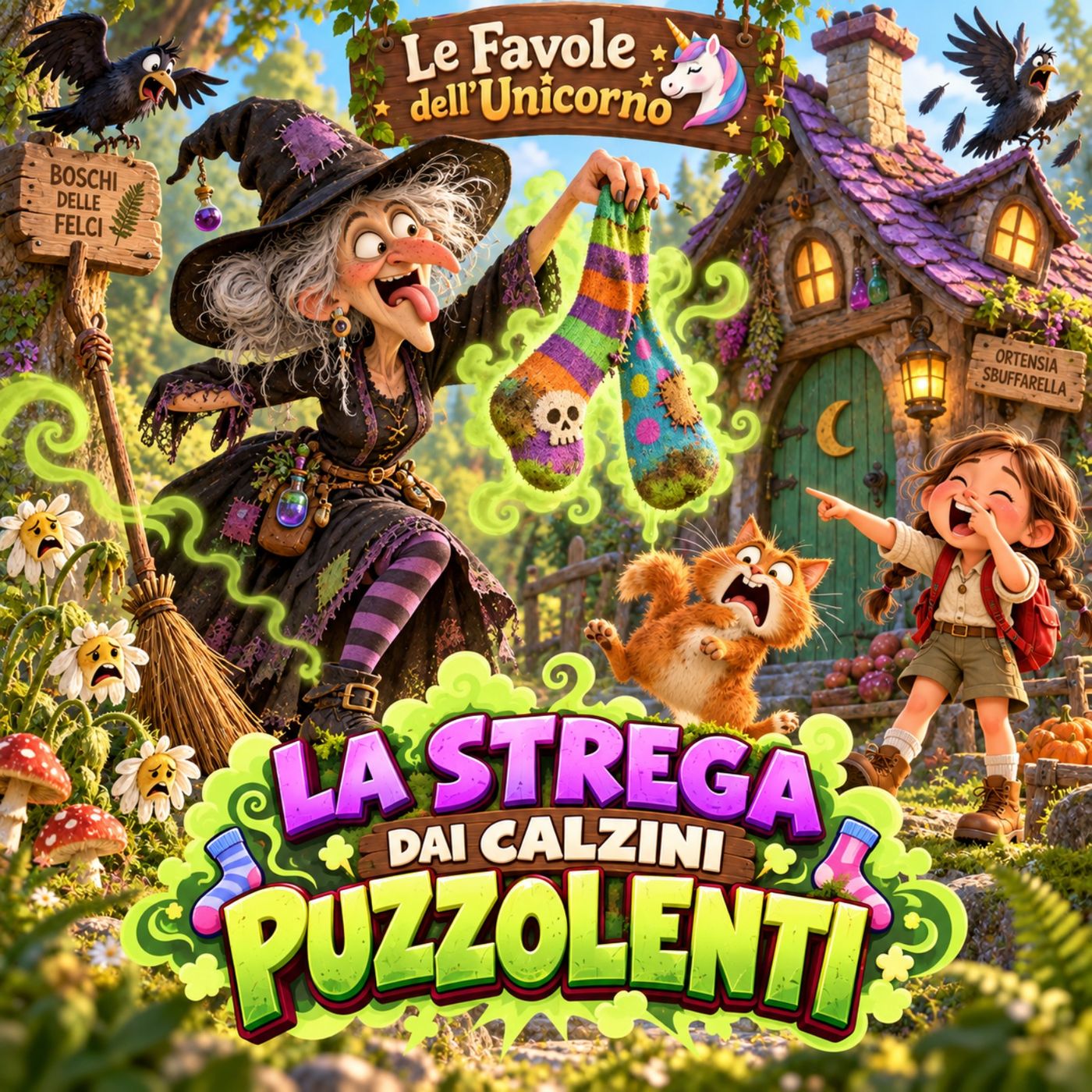 Copertina di La Strega dai calzini puzzolenti