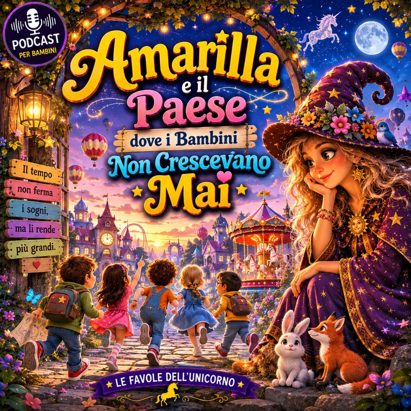 Copertina di Amarilla e il Paese dove i Bambini Non Crescevano Mai